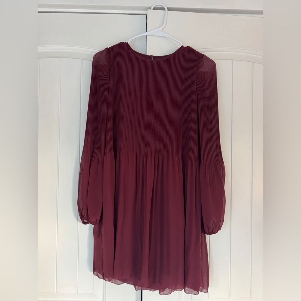 Aritzia Wilfred Daydreamer Pleated Mini Dress